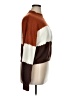 Magnolia Color Block Brown Turtleneck Sweater Size XL - photo 4