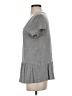 Glam Gray Short Sleeve Top Size S - photo 5