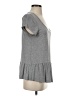 Glam Gray Short Sleeve Top Size S - photo 4