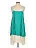 One One Six 100% Polyester Solid Teal Casual Dress Size S - photo 2