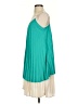 One One Six 100% Polyester Solid Teal Casual Dress Size S - photo 5