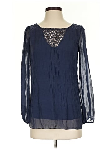 Carla Conti Long Sleeve Silk Top (view 1)