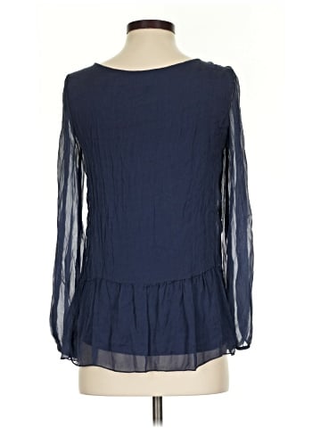 Carla Conti Long Sleeve Silk Top (view 2)