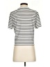 Unbranded Stripes Ivory Short Sleeve Turtleneck Size S - photo 2