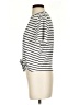 Unbranded Stripes Ivory Short Sleeve Turtleneck Size S - photo 5