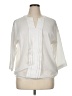 Covington 100% Polyester Ivory 3/4 Sleeve Blouse Size XL - photo 1