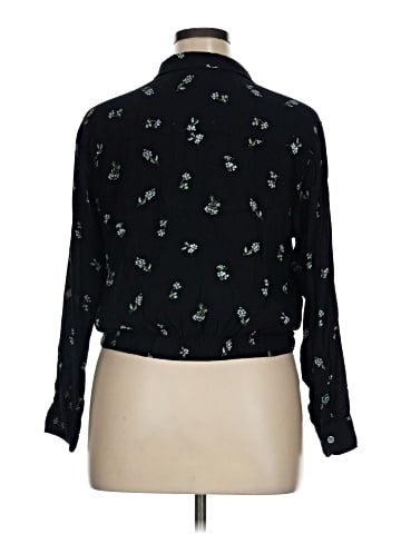 Abercrombie 3/4 Sleeve Button-Down Shirt (view 2)