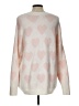 Vince Camuto Hearts Pink Pullover Sweater Size L - photo 2