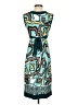 BCBG Paris Print Teal Casual Dress Size 2 - photo 2