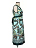 BCBG Paris Print Teal Casual Dress Size 2 - photo 4
