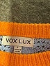 VOX LUX Chevron-herringbone Orange Pullover Sweater Size L - photo 3
