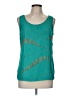 Worthington 100% Polyester Teal Tank Top Size M - photo 1
