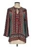 Tolani Teal Long Sleeve Blouse Size S - photo 1