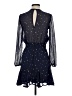 Mi ami 100% Polyester Stars Blue Cocktail Dress Size S - photo 2