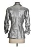 Bebe Metallic Silver Blazer Size 4 - photo 2