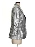 Bebe Metallic Silver Blazer Size 4 - photo 4