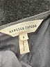 Rebecca Taylor Metallic Silver Short Sleeve Top Size 8 - photo 7