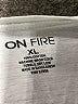 ON FIRE 100% Cotton White Active T-Shirt Size XL - photo 7