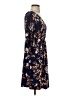 Renee C. 100% Polyester Floral Blue Casual Dress Size S - photo 4