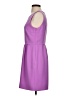 J.Crew 100% Polyester Solid Purple Casual Dress Size 4 - photo 5