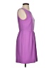 J.Crew 100% Polyester Solid Purple Casual Dress Size 4 - photo 4