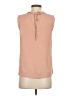 J.Crew 100% Polyester Tan Sleeveless Blouse Size 4 - photo 2