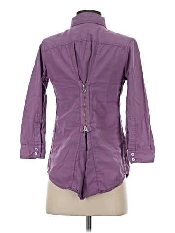 Elizabeth and James 3/4 Sleeve Button-Down Shirt (view 2)