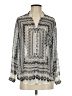 Staring at Stars Silver Long Sleeve Blouse Size XS - photo 1