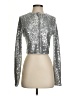 Good American 100% Polyester Metallic Silver Jacket Size Sm (1) - photo 1