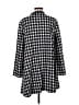 Joan Vass 100% Cotton Houndstooth Black Coat Size 10 (2) - photo 2