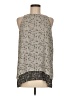 Max Studio 100% Polyester Silver Sleeveless Blouse Size M - photo 1