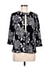 Alex Evenings Black 3/4 Sleeve Blouse Size M - photo 1