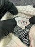 Bibi Polka Dots Silver Pullover Sweater Size XL - photo 7