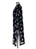 Ann Taylor LOFT Blue Black Kimono Size XS - photo 5