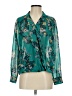 Maurices 100% Polyester Teal Long Sleeve Blouse Size S - photo 1