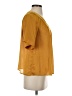Vince Camuto 100% Polyester Gold Short Sleeve Blouse Size XS - photo 4