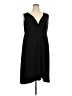 Alfani Solid Black Cocktail Dress Size 3X - photo 1