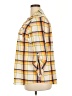 New York Laundry 100% Polyester Plaid Yellow Long Sleeve Blouse Size 2X - photo 5