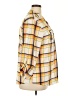 New York Laundry 100% Polyester Plaid Yellow Long Sleeve Blouse Size 2X - photo 4