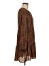 Wild Fable 100% Polyester Animal Print Brown Casual Dress Size M - photo 4