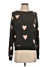Assorted Brands Hearts Gray Pullover Sweater Size S - photo 1