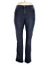 Kardashian Kollection Chevron-herringbone Blue Jeans Size 18 - photo 1