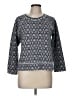 J.Crew Print Blue Pullover Sweater Size M - photo 1