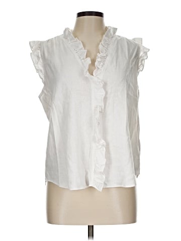 Ellen Tracy Sleeveless Button-Down Shirt (view 1)