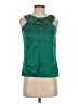 BCBGMAXAZRIA 100% Silk Green Sleeveless Silk Top Size XXS - photo 1
