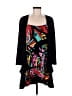 Evovorro Graphic Black Casual Dress Size L - photo 1