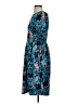 Lularoe Print Teal Cocktail Dress Size S - photo 5