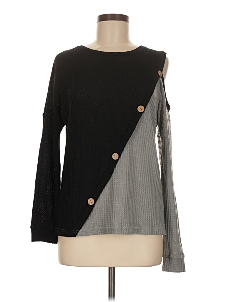 Pre-owned Made With Love Pullover Sweater In Gray