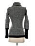 Ellen Tracy Chevron-herringbone Gray Turtleneck Sweater Size S - photo 2