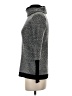 Ellen Tracy Chevron-herringbone Gray Turtleneck Sweater Size S - photo 5